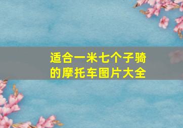 适合一米七个子骑的摩托车图片大全