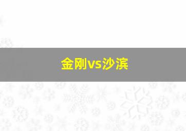 金刚vs沙滨