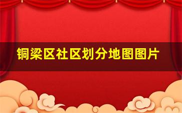 铜梁区社区划分地图图片