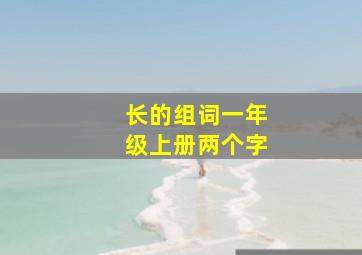 长的组词一年级上册两个字