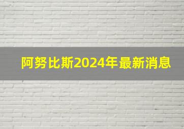 阿努比斯2024年最新消息