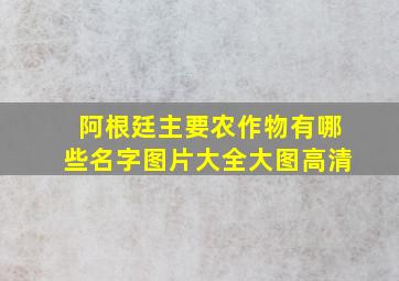 阿根廷主要农作物有哪些名字图片大全大图高清