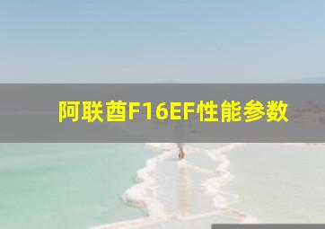 阿联酋F16EF性能参数