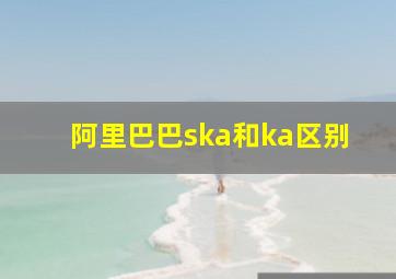 阿里巴巴ska和ka区别