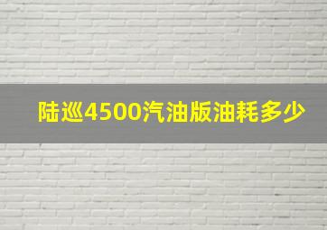 陆巡4500汽油版油耗多少