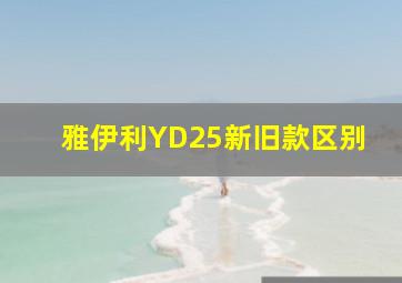 雅伊利YD25新旧款区别