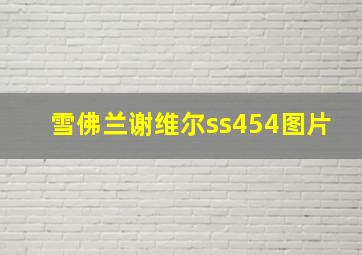 雪佛兰谢维尔ss454图片