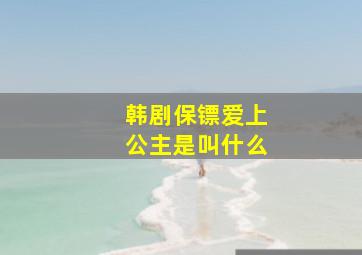 韩剧保镖爱上公主是叫什么