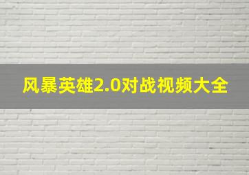 风暴英雄2.0对战视频大全