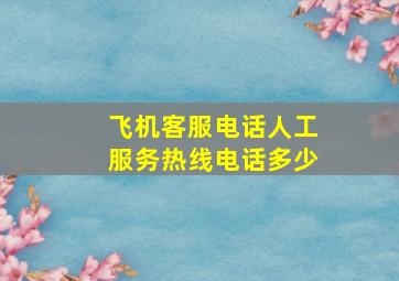 飞机客服电话人工服务热线电话多少