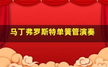 马丁弗罗斯特单簧管演奏