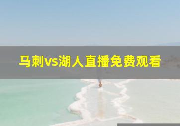 马刺vs湖人直播免费观看