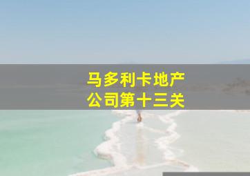 马多利卡地产公司第十三关