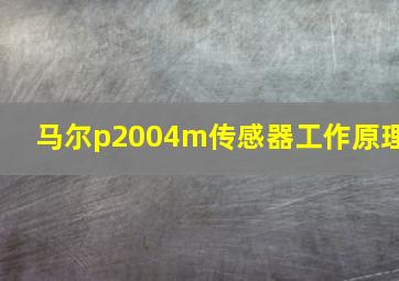 马尔p2004m传感器工作原理