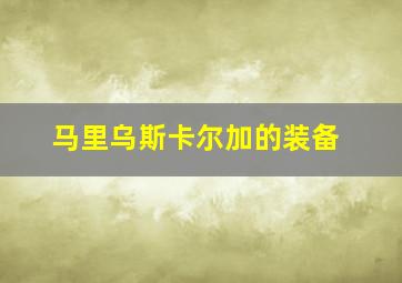 马里乌斯卡尔加的装备