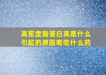 高密度脂蛋白高是什么引起的原因呢吃什么药