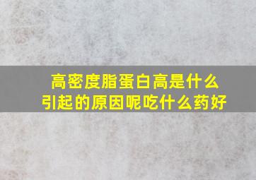 高密度脂蛋白高是什么引起的原因呢吃什么药好