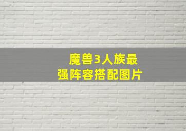 魔兽3人族最强阵容搭配图片