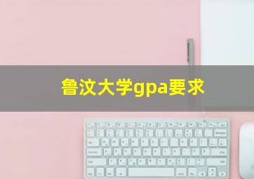 鲁汶大学gpa要求