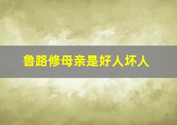 鲁路修母亲是好人坏人