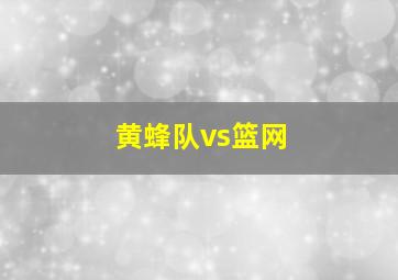 黄蜂队vs篮网