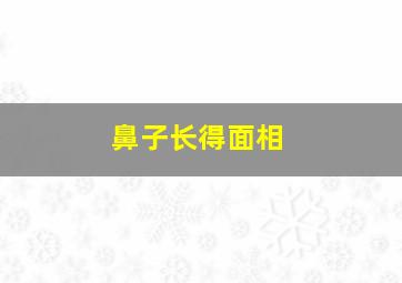 鼻子长得面相