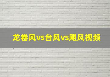 龙卷风vs台风vs飓风视频