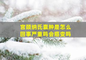 宫颈纳氏囊肿是怎么回事严重吗会癌变吗