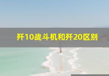 歼10战斗机和歼20区别